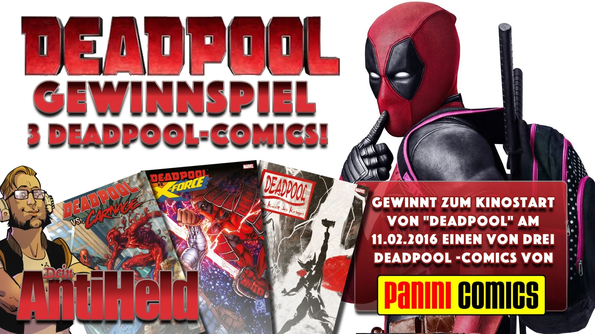 Du betrachtest gerade GEWINNSPIEL – DEADPOOL