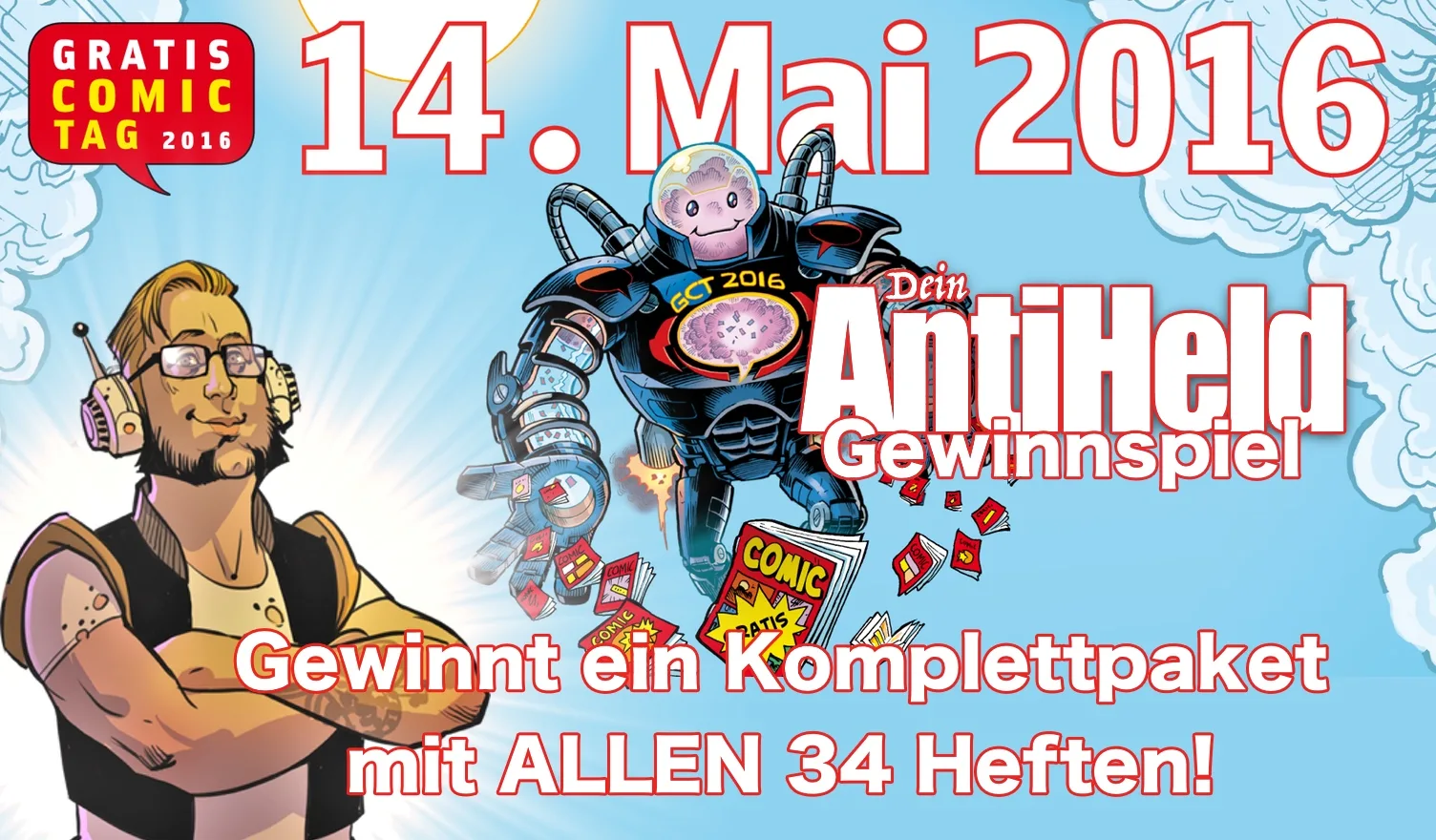 Du betrachtest gerade Gewinnspiel – GRATIS COMIC TAG 2016 – ALLE HEFTE