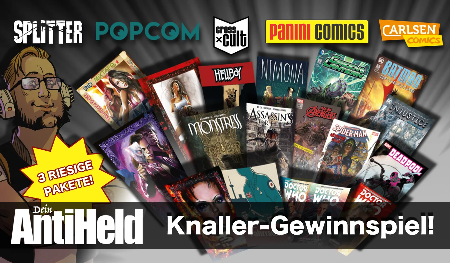 Du betrachtest gerade GEWINNSPIEL: Drei riesige Neujahrs-Comicpakete!