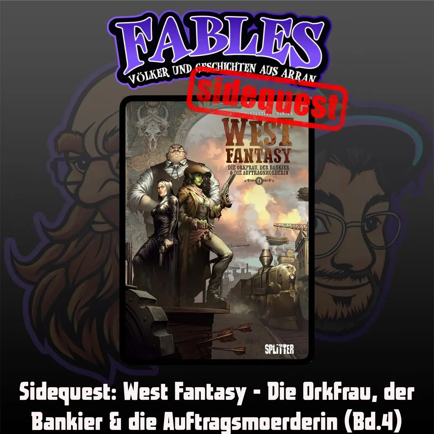 Du betrachtest gerade Sidequest: West Fantasy – Die Orkfrau, der Bankier & die Auftragsmörderin (Bd.4)