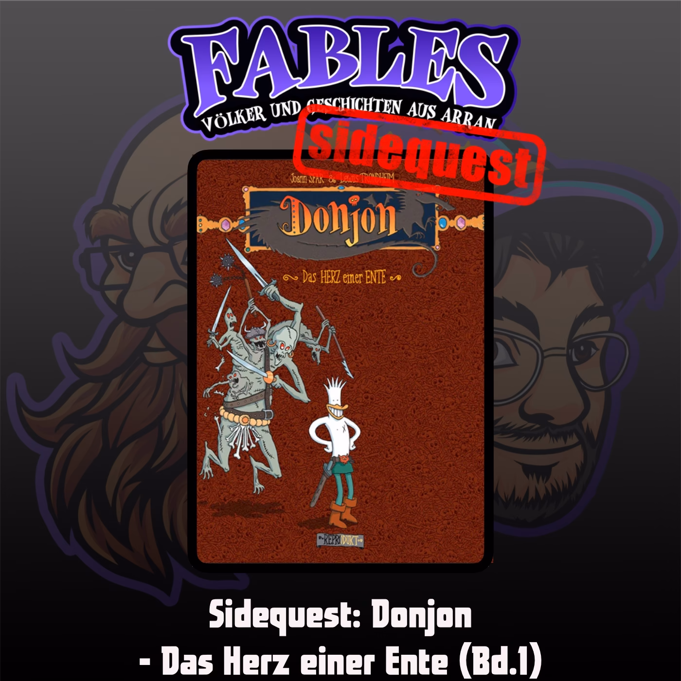 Du betrachtest gerade Sidequest: Donjon – Das Herz einer Ente (Bd.1)