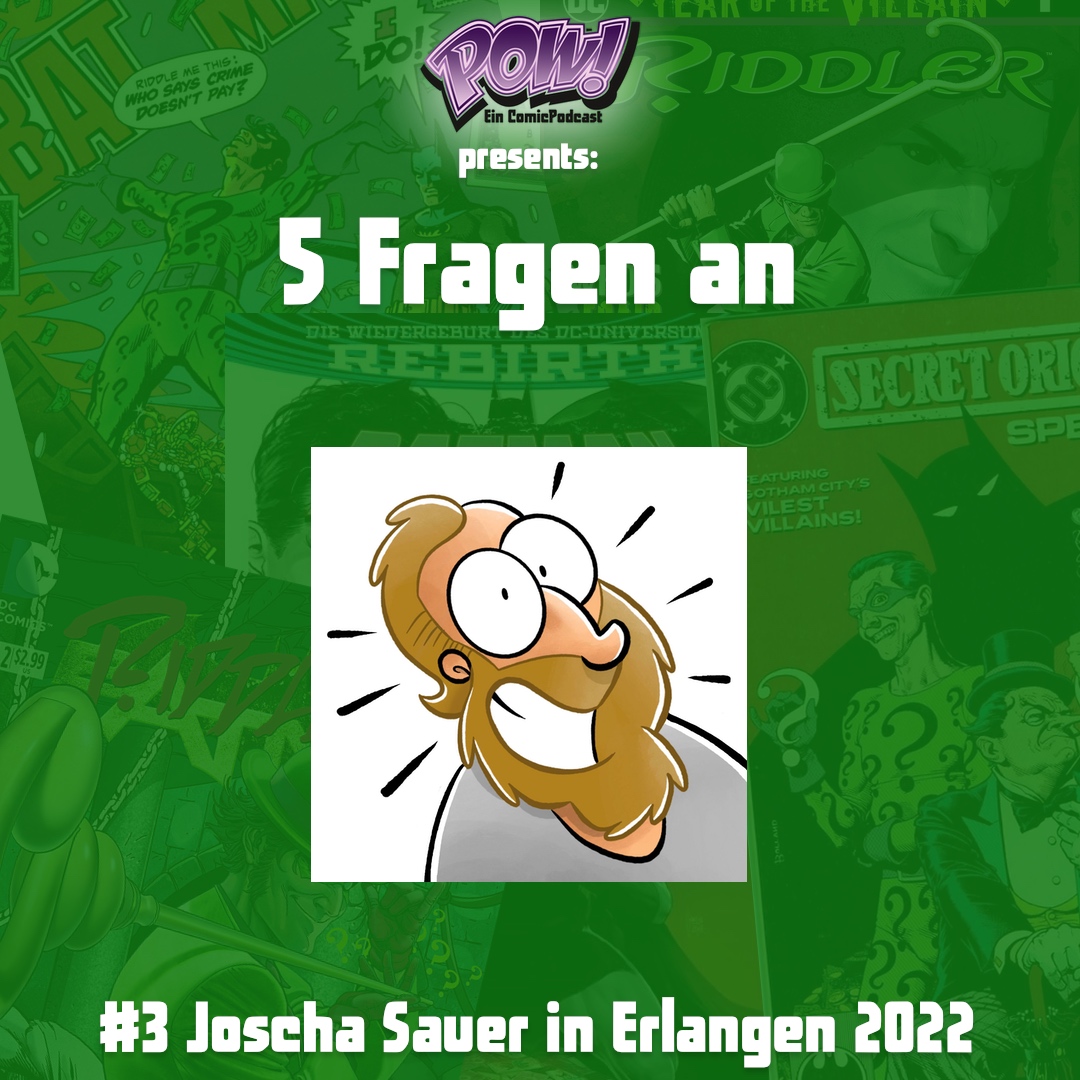Read more about the article #3 Fünf Fragen an Joscha Sauer auf dem Comic Salon in Erlangen 2022